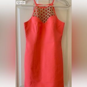 Lilly Pulitzer Pink Sun Ray Sleeveless Shift Dress Size 6